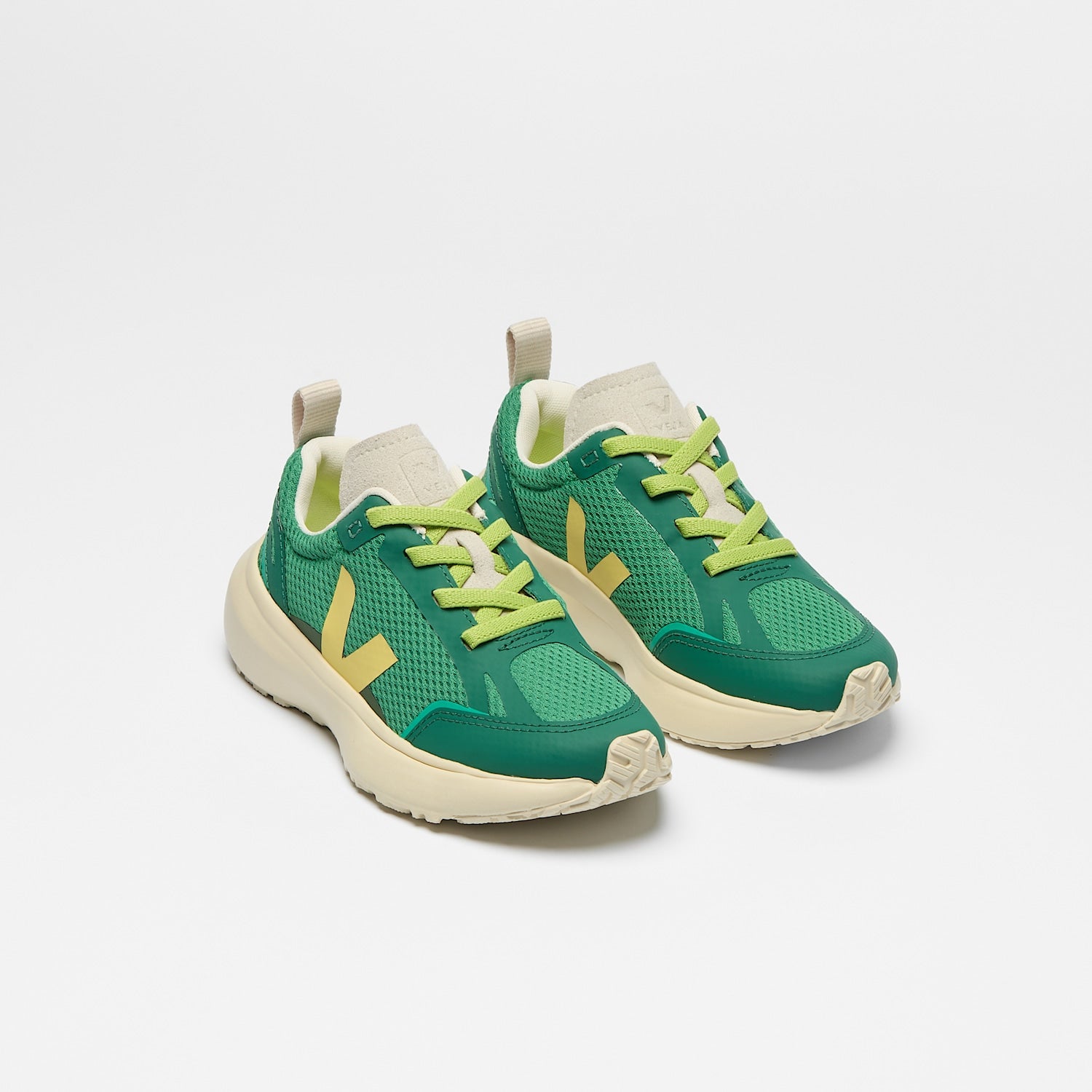 CANARY ELASTIC LACES ALVEOMESH EMERAUDE MIMOSA | VEJA ONLINE