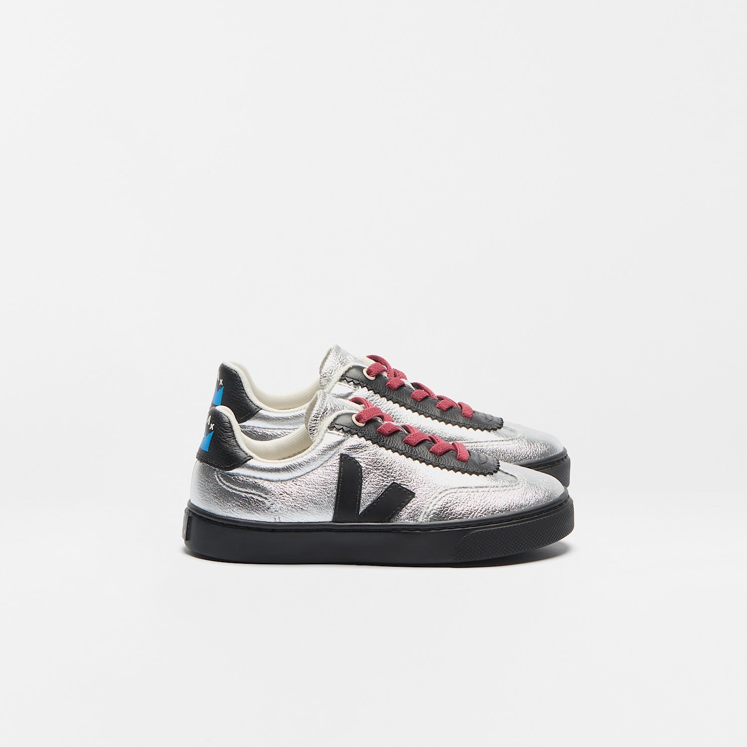 VOLLEY ELASTIC LACES LEATHER VEJA X JELLY MALLOW SILVER | VEJA SALE