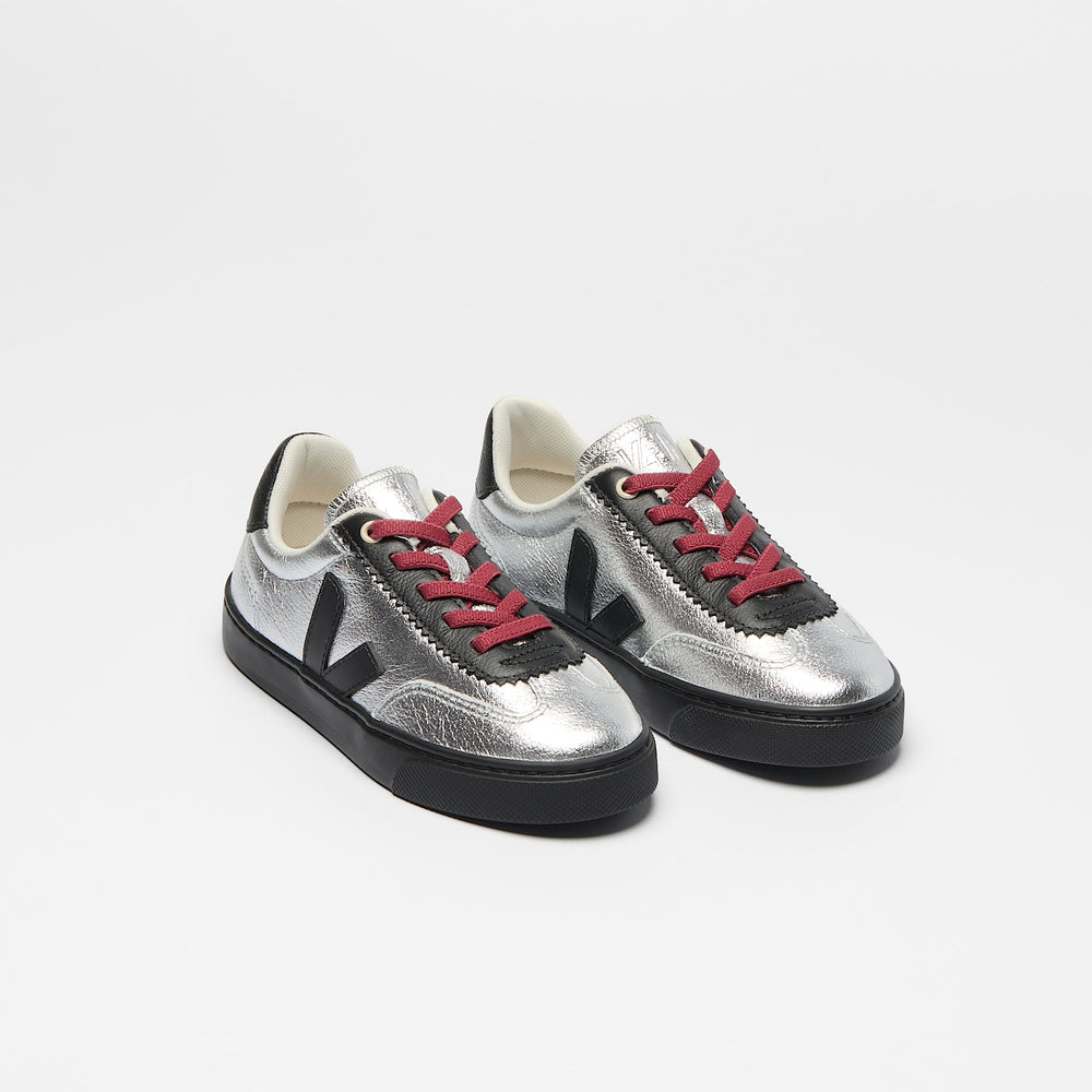 VOLLEY ELASTIC LACES LEATHER VEJA X JELLY MALLOW SILVER | VEJA SALE