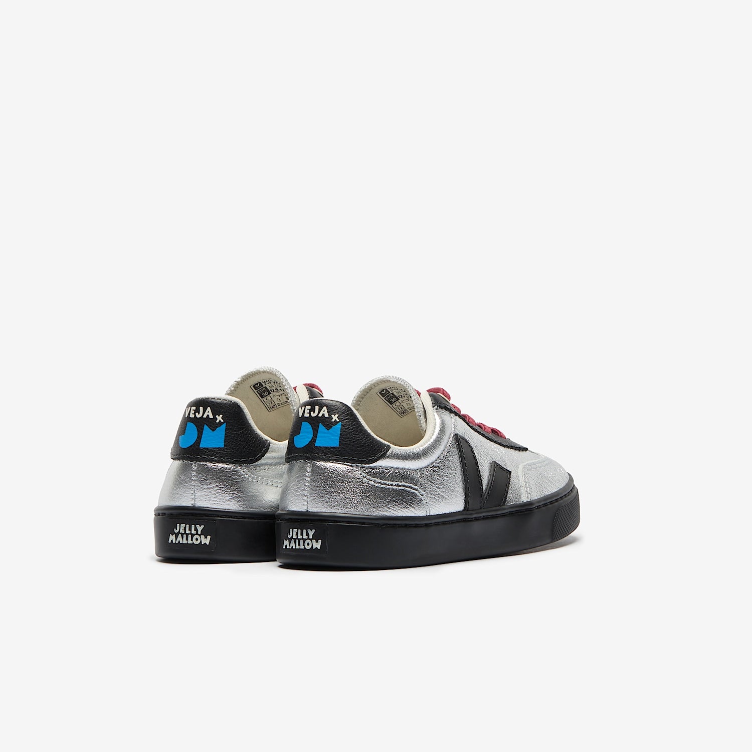 VOLLEY ELASTIC LACES LEATHER VEJA X JELLY MALLOW SILVER | VEJA SALE