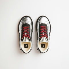 VOLLEY ELASTIC LACES LEATHER VEJA X JELLY MALLOW SILVER | VEJA SALE