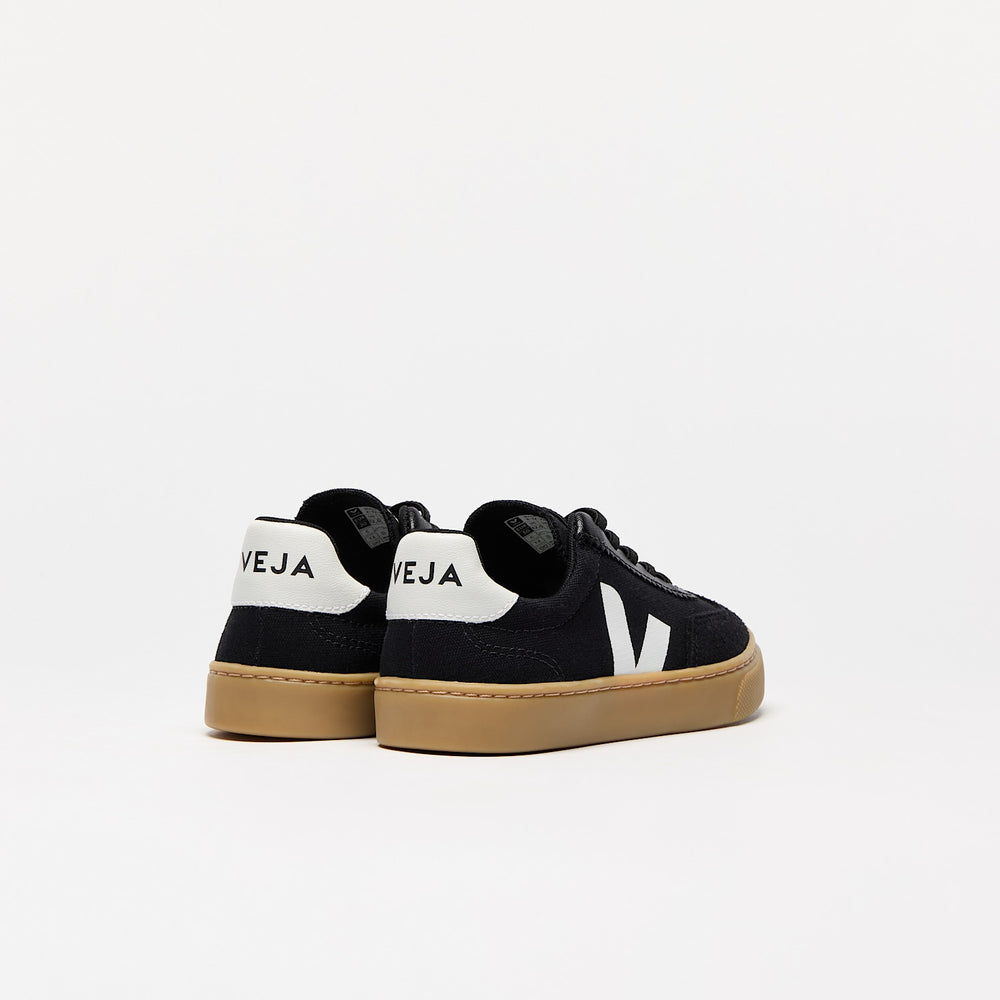 VOLLEY ELASTIC LACES CANVAS BLACK WHITE NATURAL | VEJA FOR SALE