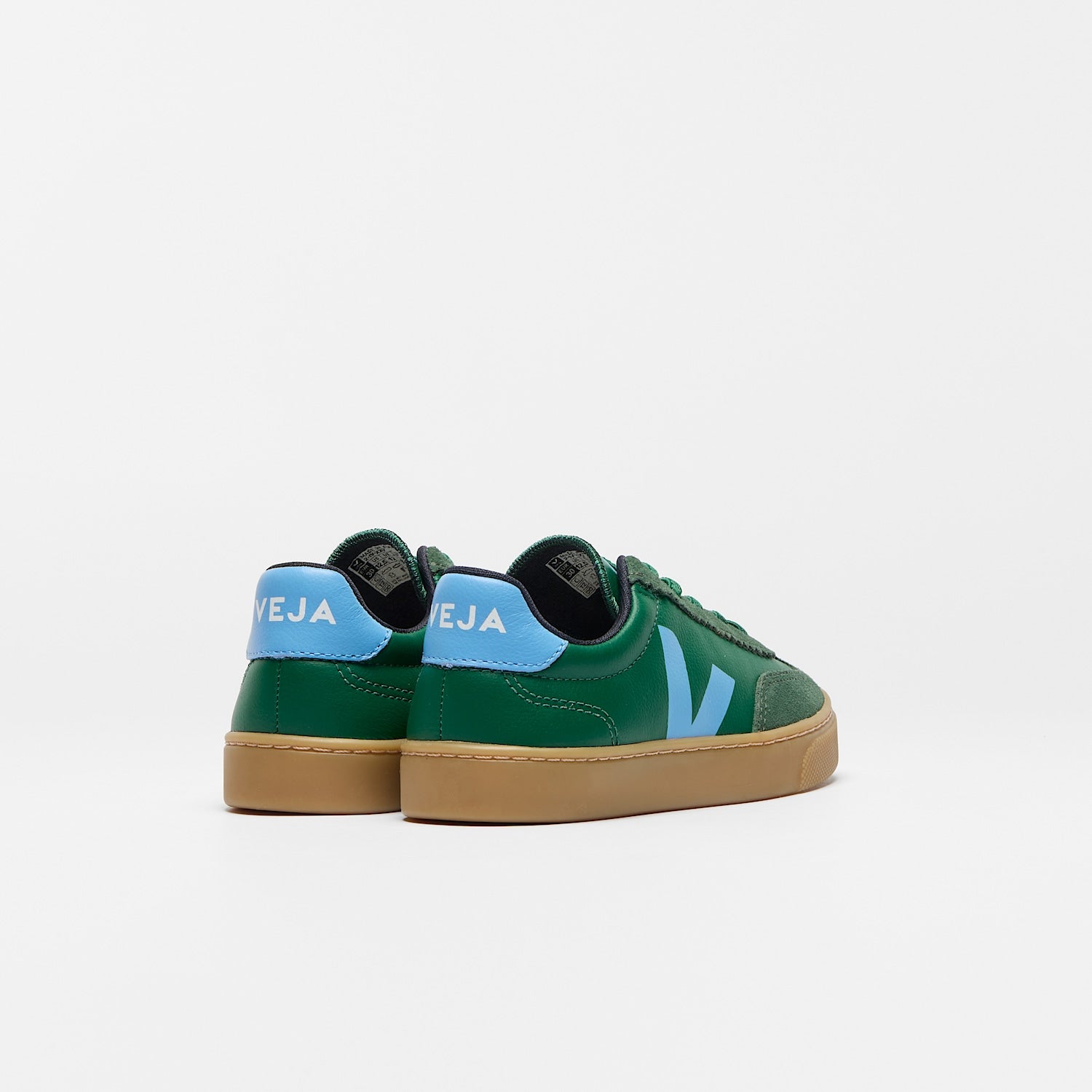 VOLLEY ELASTIC LACES LEATHER GOLF AQUA NATURAL | VEJA ONLINE