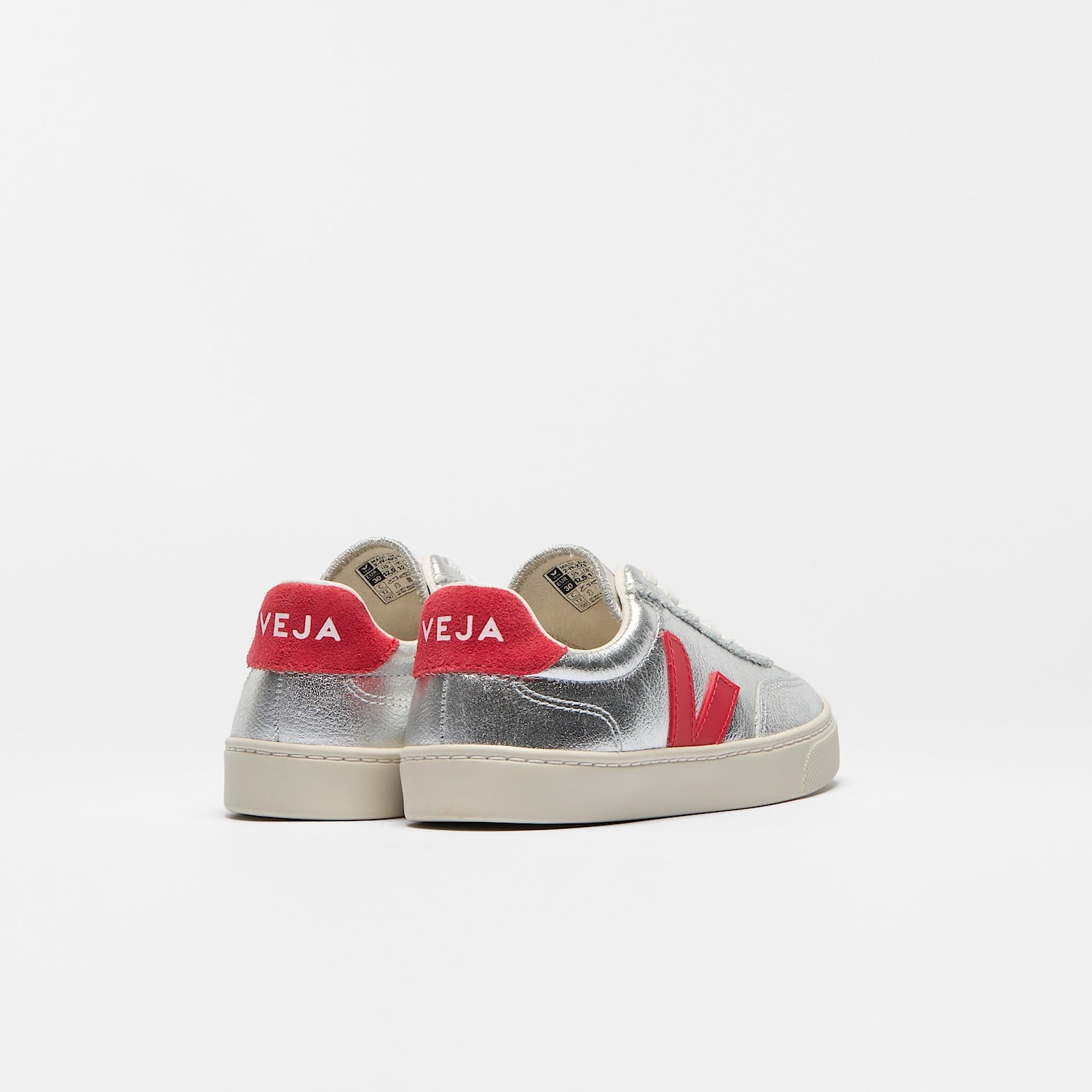 VOLLEY ELASTIC LACES LEATHER SILVER PEKIN | VEJA NEAR ME
