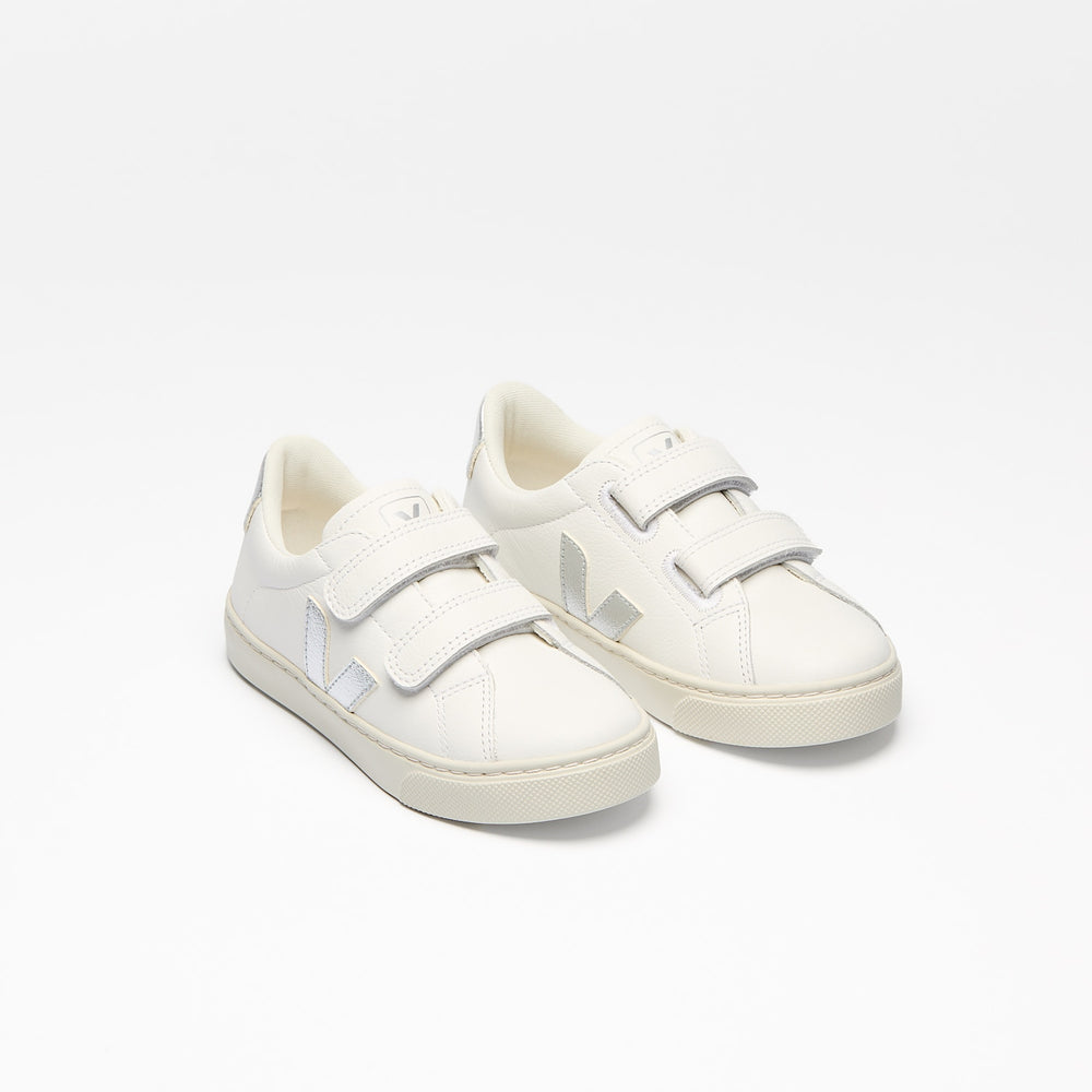 ESPLAR LEATHER WHITE SILVER | VEJA DISCOUNT