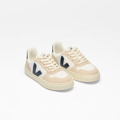 V-10 LEATHER WHITE NAUTICO ALMOND | VEJA DISCOUNT