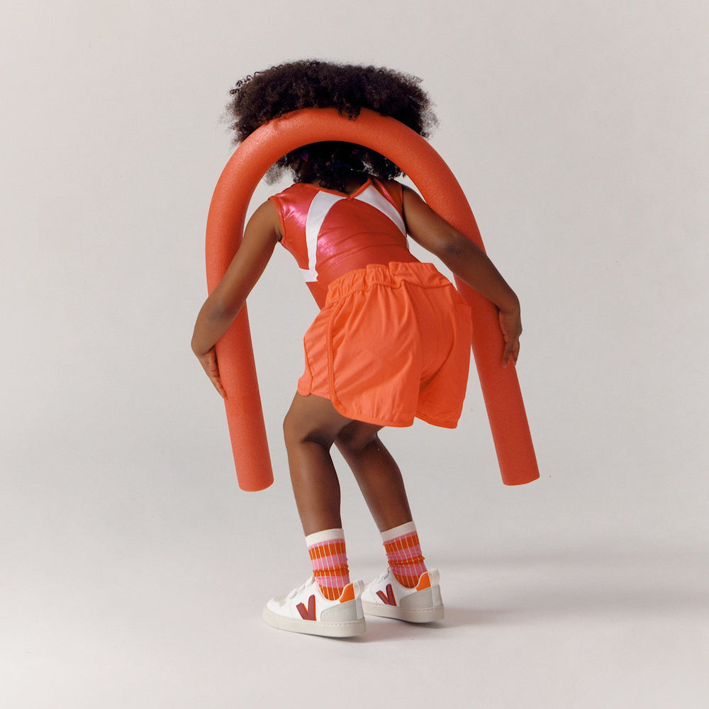 V-10 CWL WHITE MARSALA ORANGE FLUO | VEJA OUTLET
