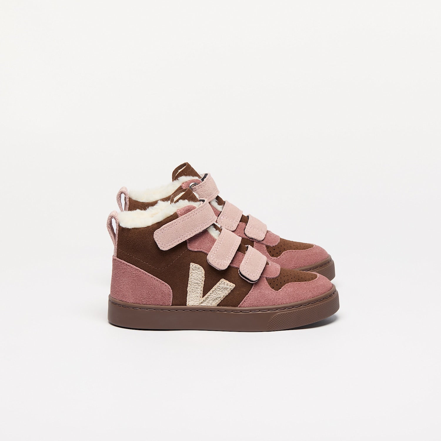 V-10 MID FURED SUEDE WALNUT PLATINE BARK | VEJA ONLINE