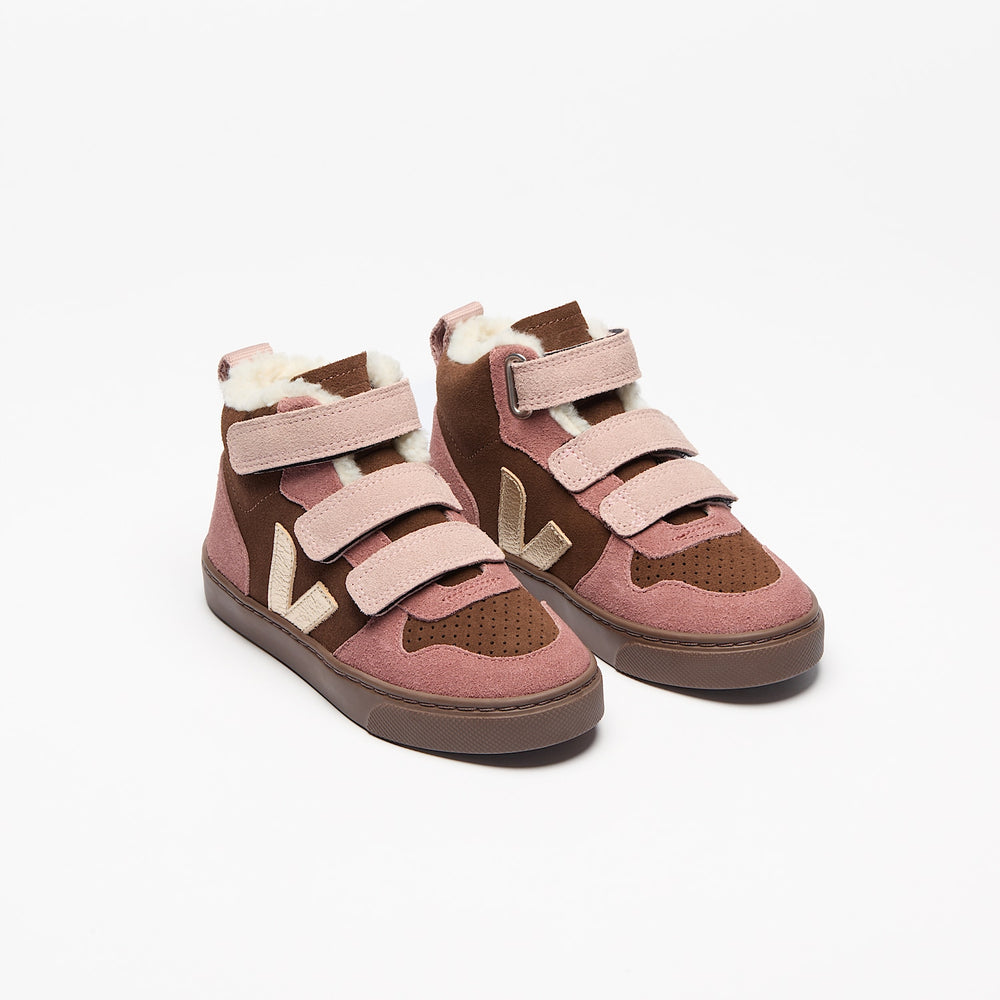 V-10 MID FURED SUEDE WALNUT PLATINE BARK | VEJA ONLINE