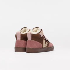 V-10 MID FURED SUEDE WALNUT PLATINE BARK | VEJA ONLINE