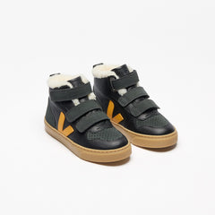 V-10 MID FURED LEATHER BALCK OURO GRAFITE | VEJA NEAR ME