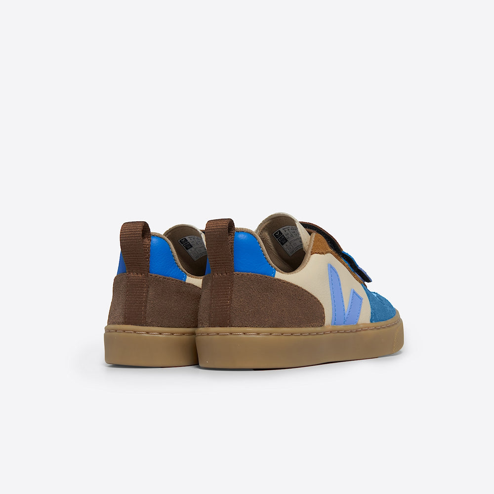 V-10 LEATHER CREMA MULTICO AQUA | VEJA OUTLET
