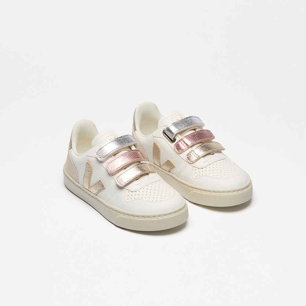 V-10 LEATHER MULTICO WHITE SHINY | VEJA FOR SALE