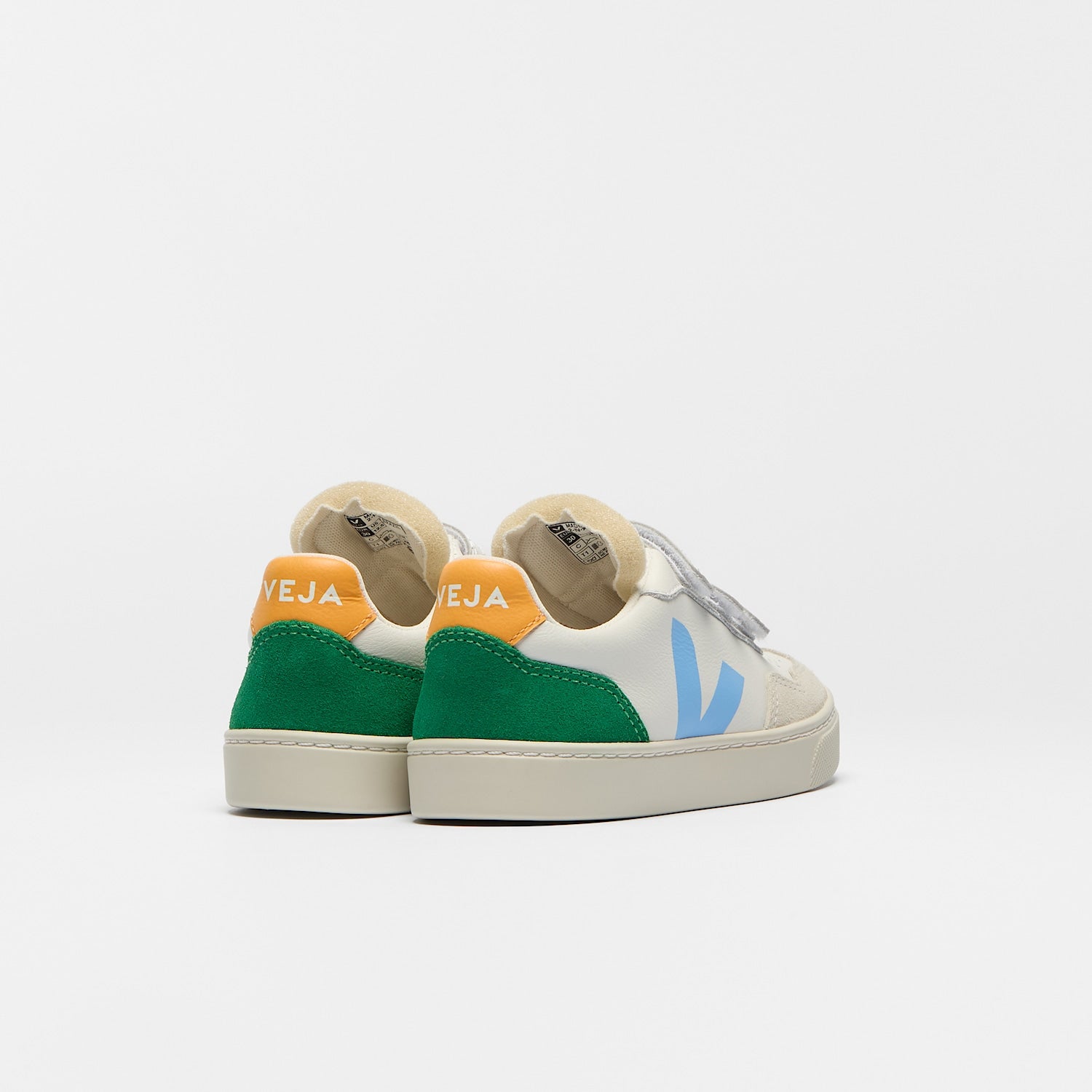V-90 LEATHER WHITE AQUA EMERAUDE | VEJA US