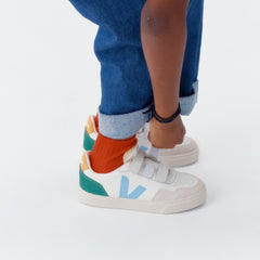 V-90 LEATHER WHITE AQUA EMERAUDE | VEJA US