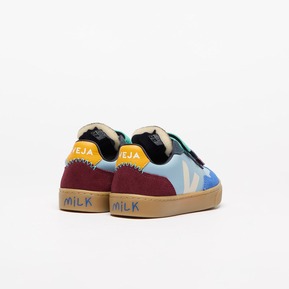 V-90 LEATHER VEJA X MILK STEEL PIERRE | VEJA NEAR ME