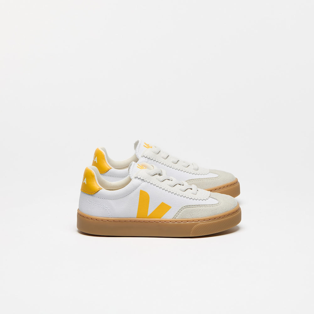 VOLLEY ELASTIC LACES CANVAS WHITE SUNSHINE NATURAL | VEJA SALE
