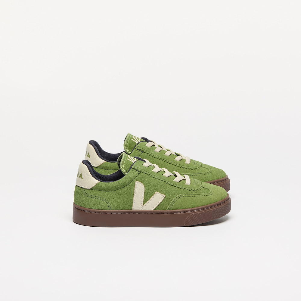 VOLLEY ELASTIC LACES SUEDE KIWI PIERRE BARK | VEJA OUTLET