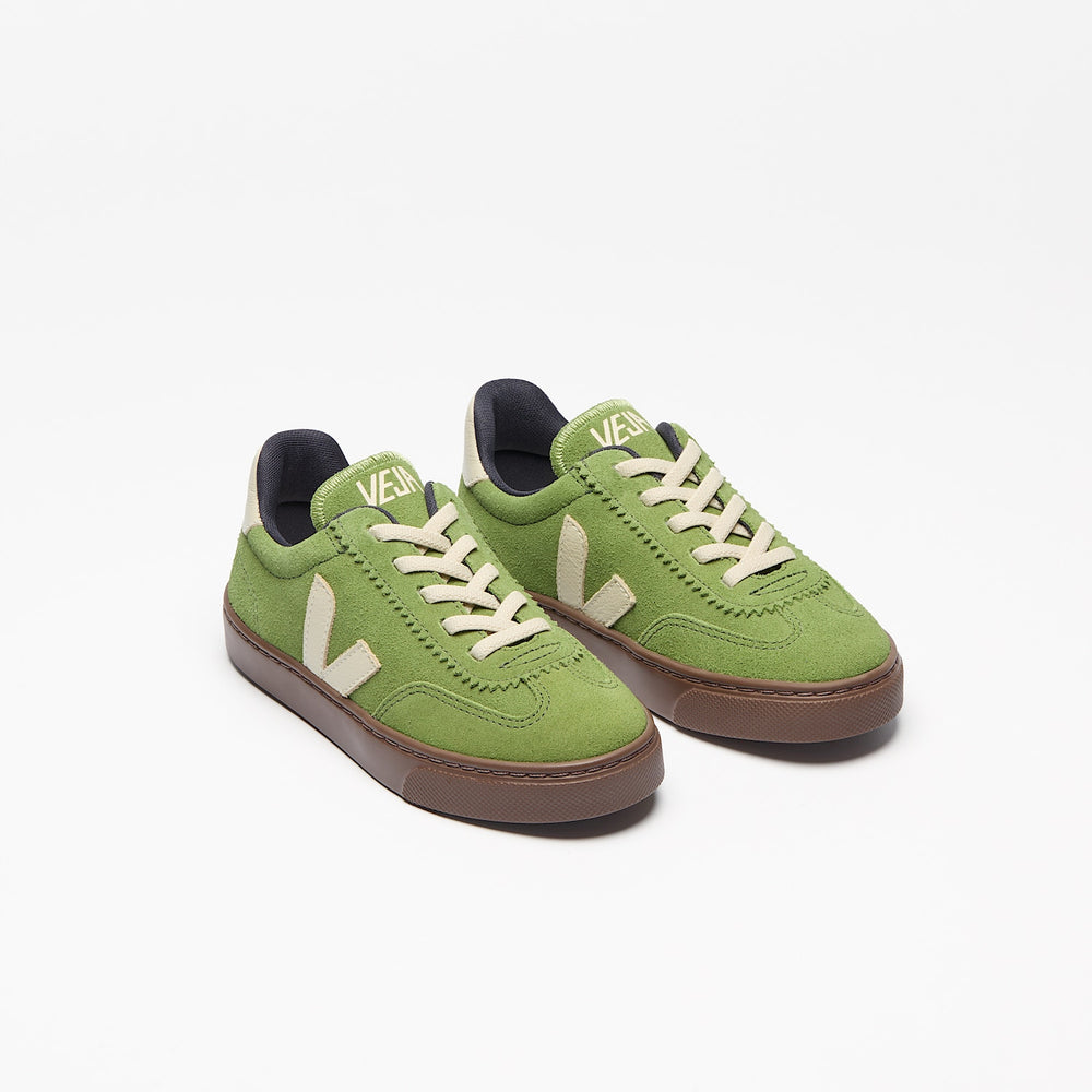 VOLLEY ELASTIC LACES SUEDE KIWI PIERRE BARK | VEJA OUTLET
