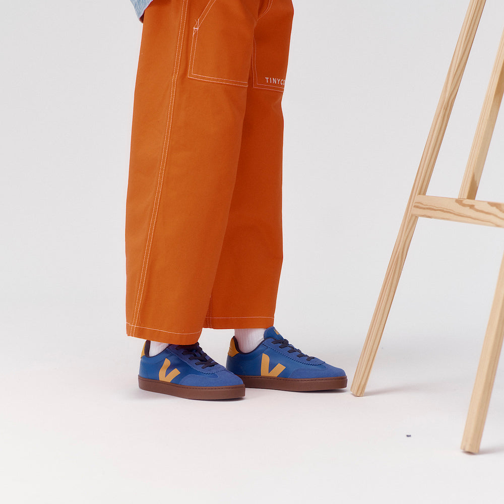 VOLLEY ELASTIC LACES LEATHER ATLANTIC OURO BARK | VEJA FOR SALE
