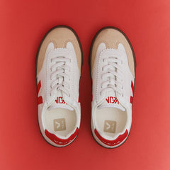 VOLLEY ELASTIC LACES LEATHER WHITE PIERRE PEKIN | VEJA US
