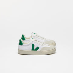VOLLEY ELASTIC LACES CANVAS WHITE EMERAUDE | VEJA ONLINE