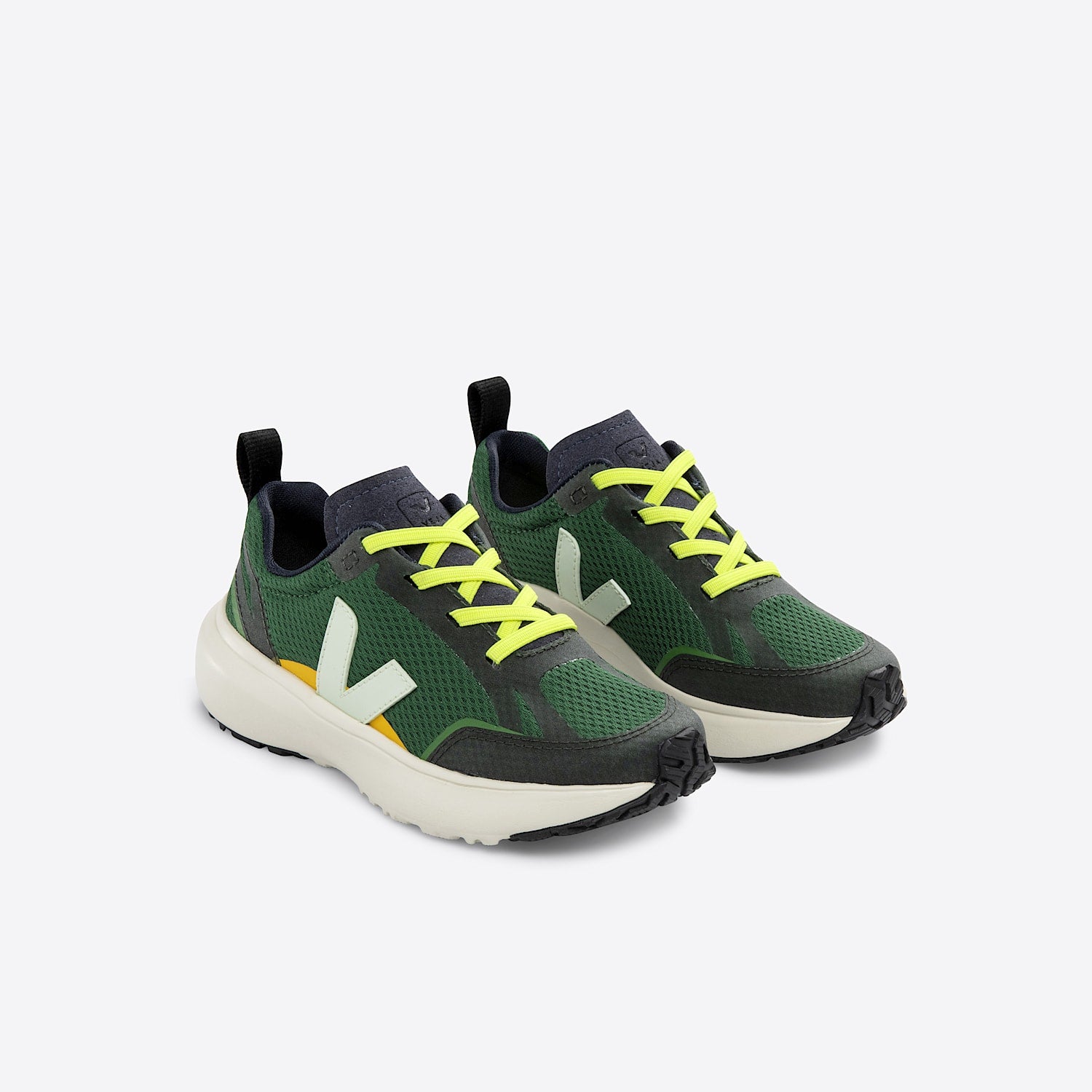 CANARY ELASTIC LACES ALVEOMESH POKER JADE | VEJA US