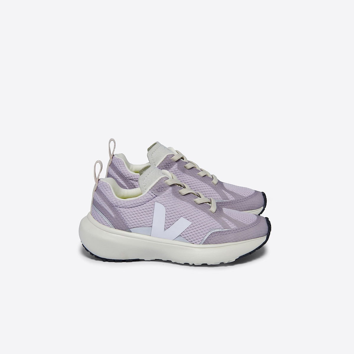 CANARY ELASTIC LACES ALVEOMESH PARME WHITE | VEJA ONLINE