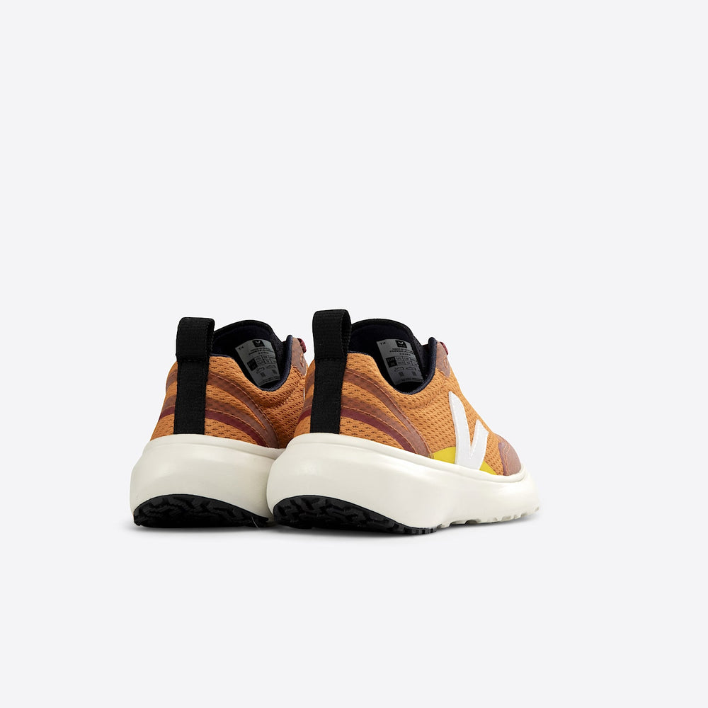 CANARY ELASTIC LACES ALVEOMESH PUMPKIN WHITE | VEJA OUTLET