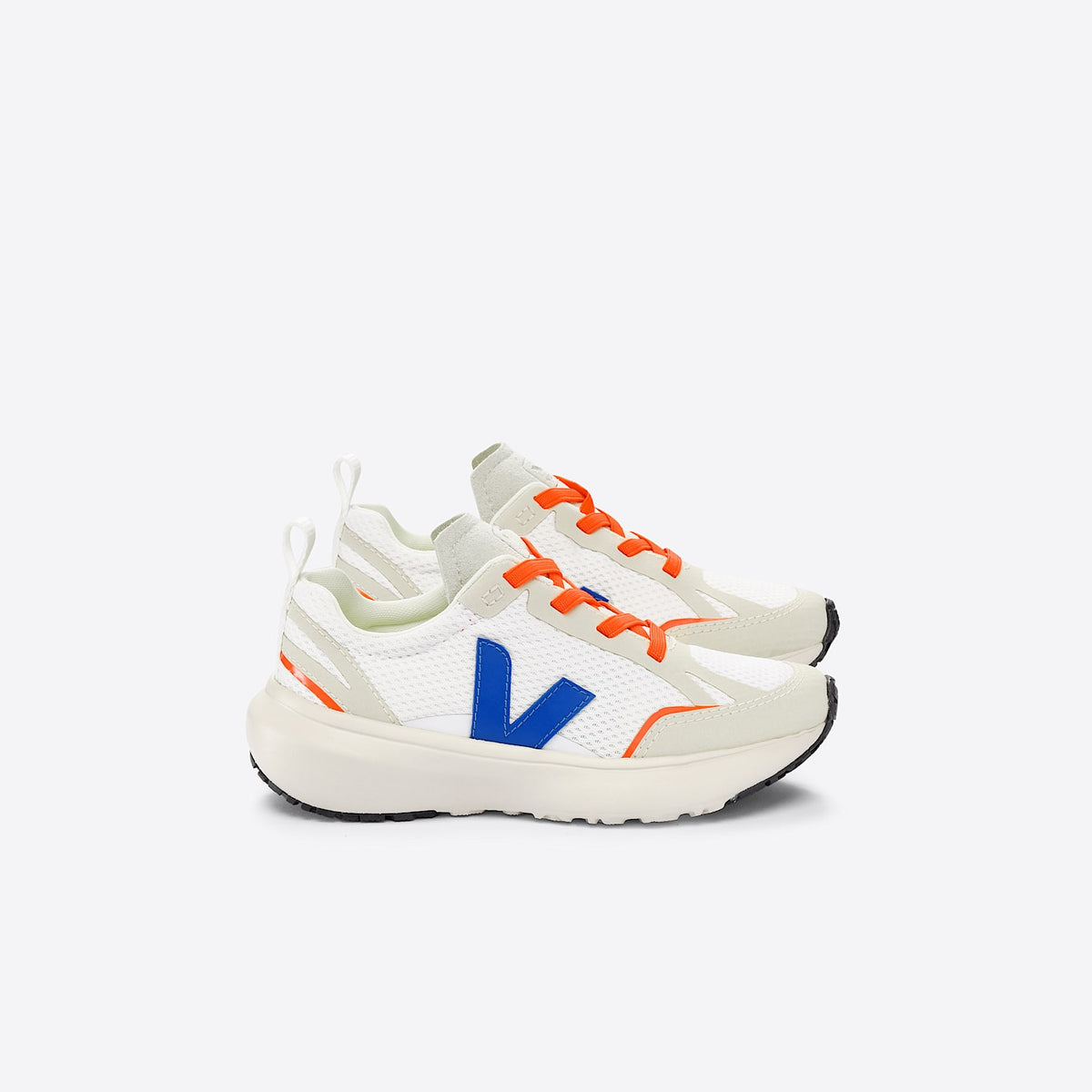 CANARY ELASTIC LACES ALVEOMESH WHITE INDIGO | VEJA FOR SALE