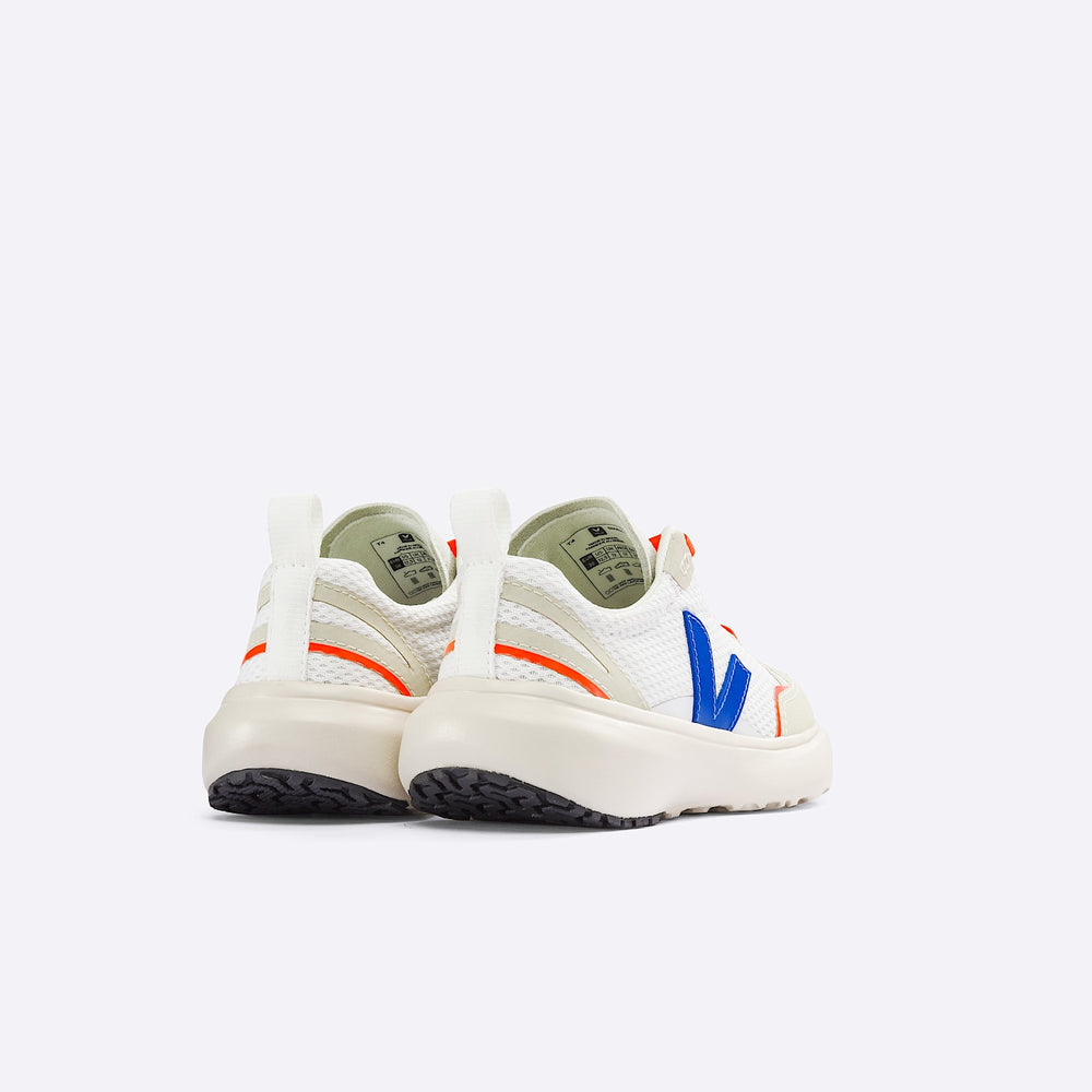 CANARY ELASTIC LACES ALVEOMESH WHITE INDIGO | VEJA FOR SALE