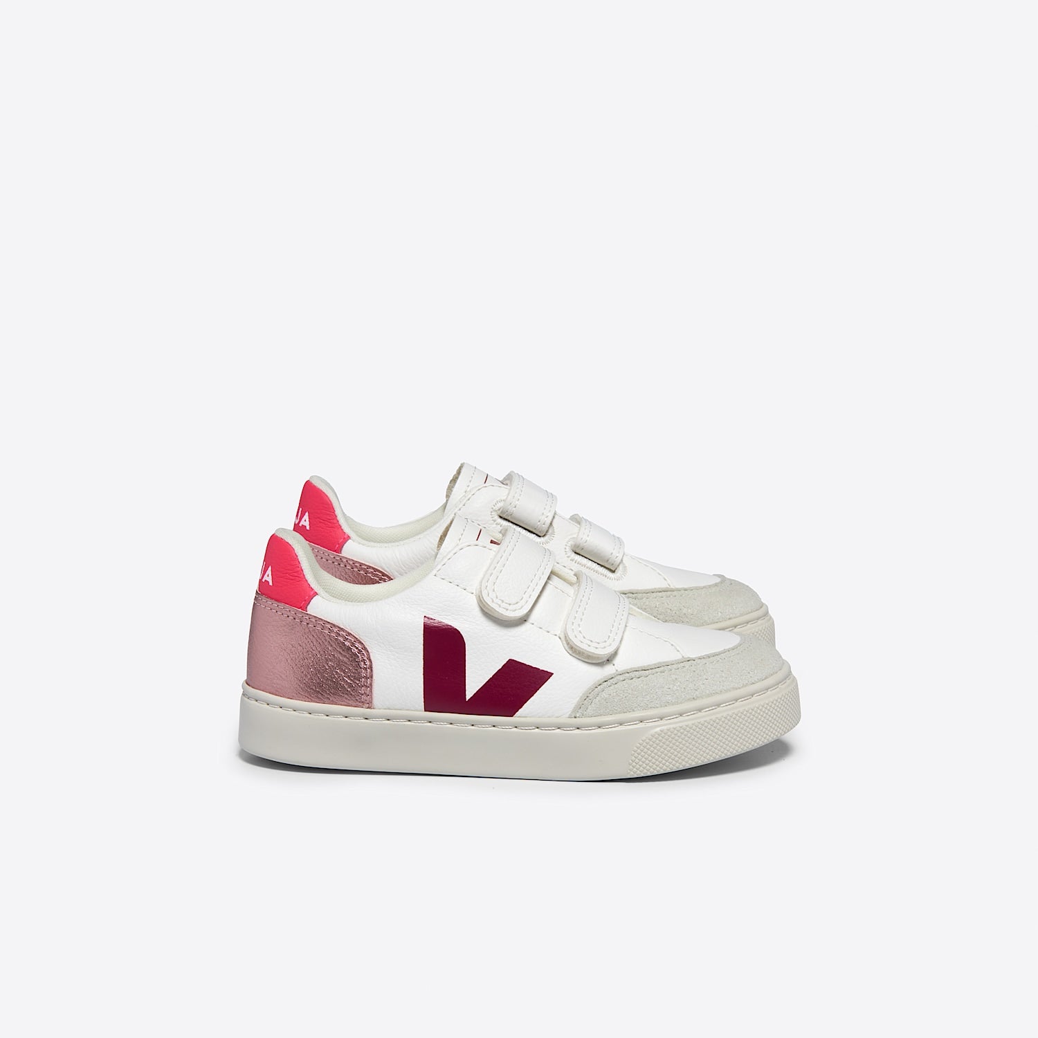 V-12 LEATHER WHITE MULTICO NACRE | VEJA FOR SALE
