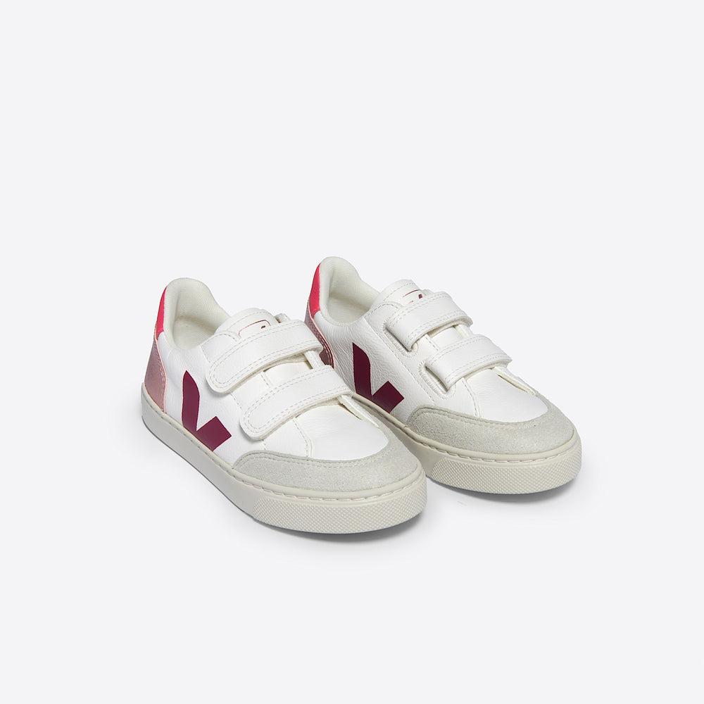 V-12 LEATHER WHITE MULTICO NACRE | VEJA FOR SALE