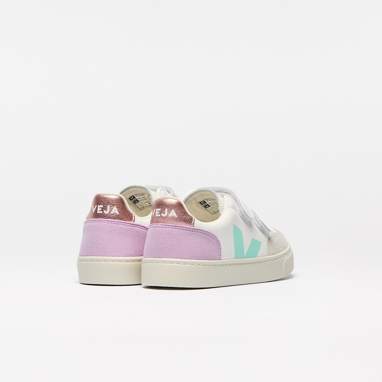V-12 LEATHER WHITE MULTICO ORCHID | VEJA US