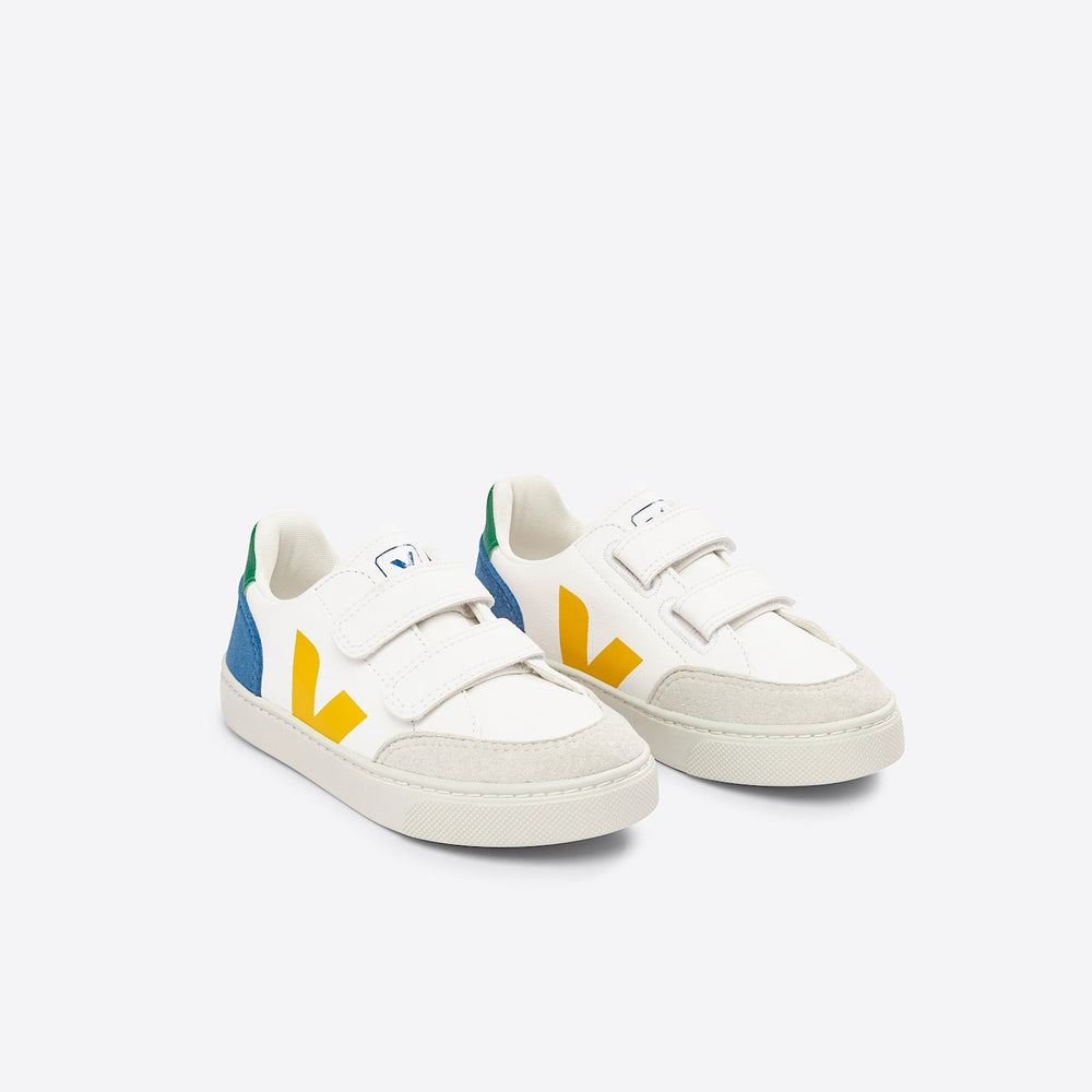 V-12 LEATHER WHITE MULTICO INDIGO | VEJA ONLINE