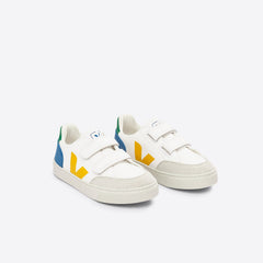 V-12 LEATHER WHITE MULTICO INDIGO | VEJA ONLINE