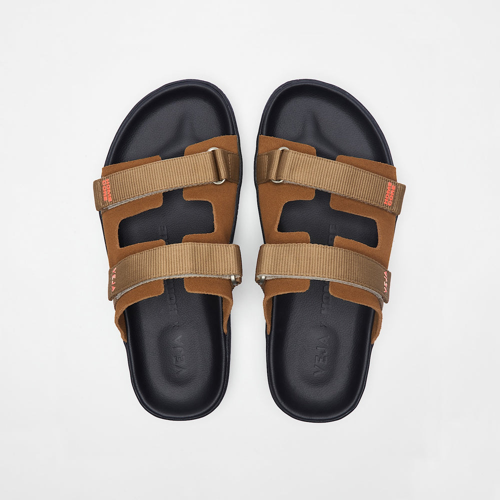 ARPOADOR SUEDE VEJA X HOMECORE COGNAC TENT BLACK | VEJA SALE