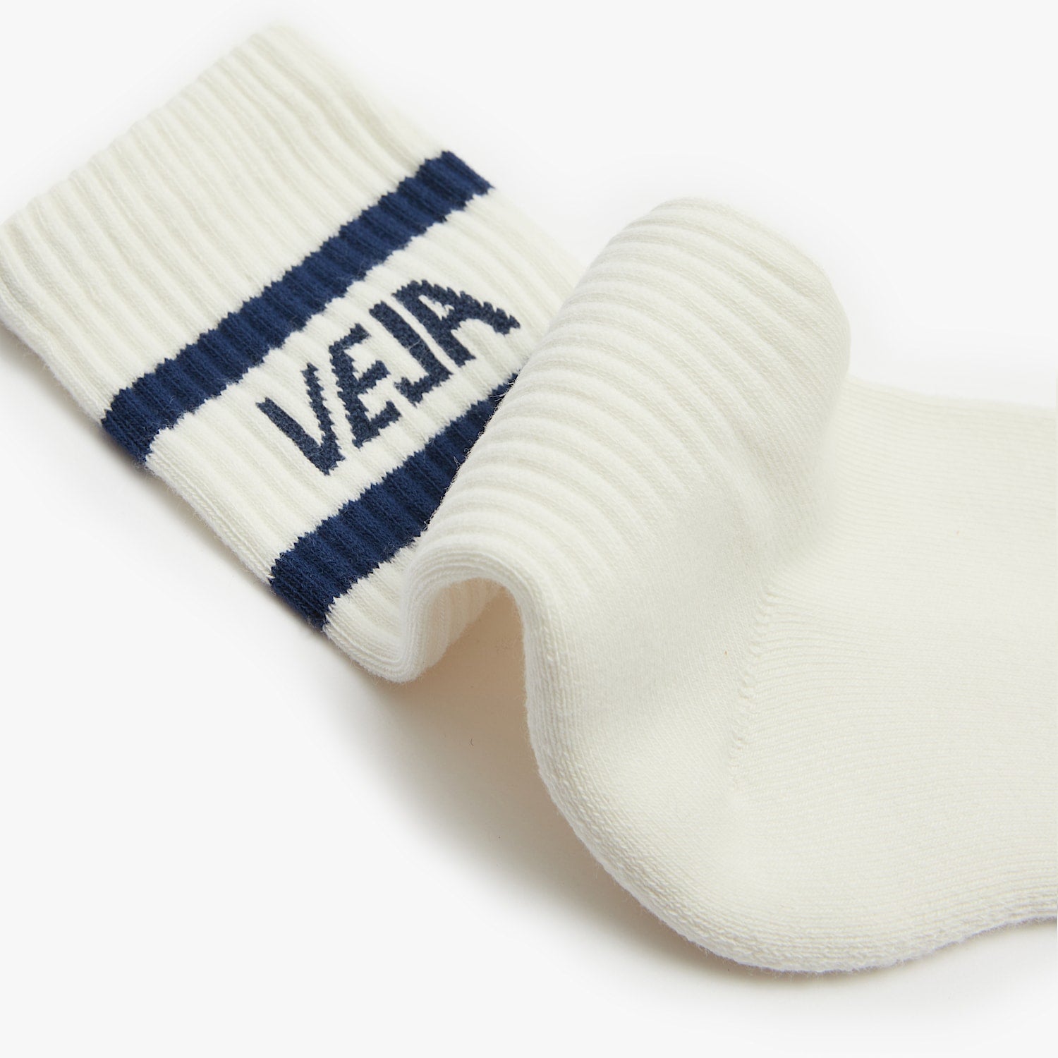 ICONIC SOCKS COTTON WHITE BLUE | VEJA FOR SALE