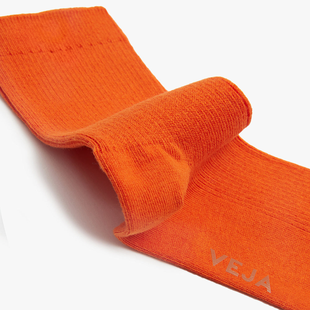 EVERYDAY SOCKS COTTON JAFFA ORANGE | VEJA DISCOUNT