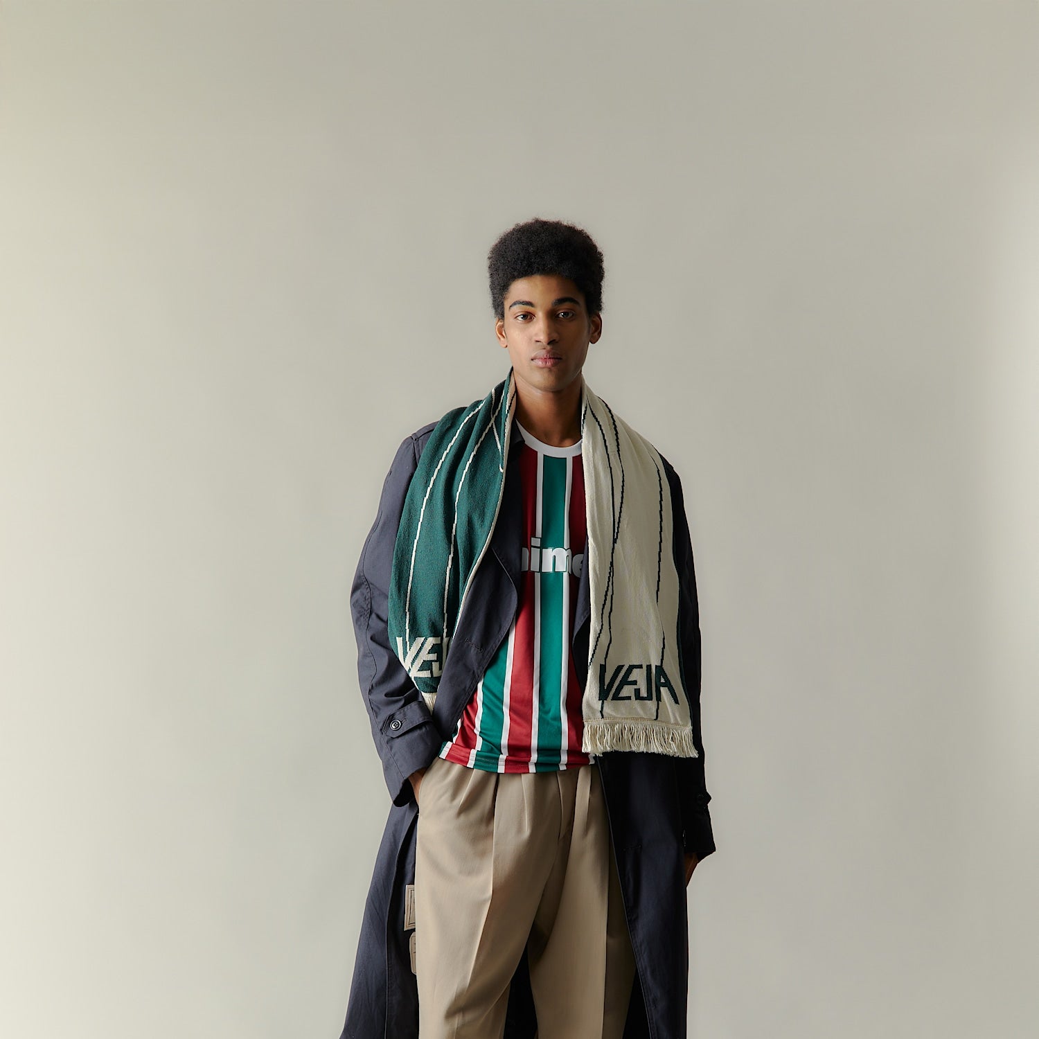 SCARF PANENKA COTTON DARK GREEN | VEJA OUTLET
