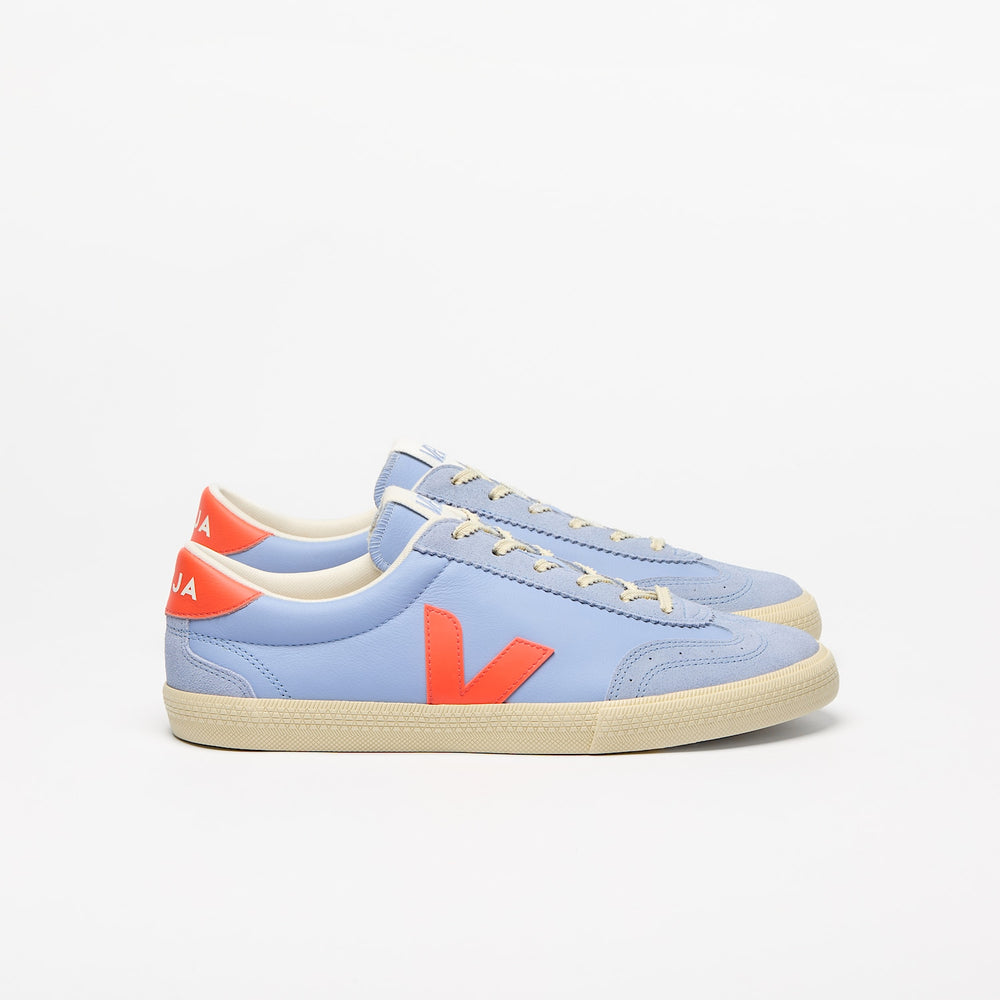 VOLLEY LEATHER OLYMPE ORANGE FLUO CALCAIRE | VEJA OUTLET