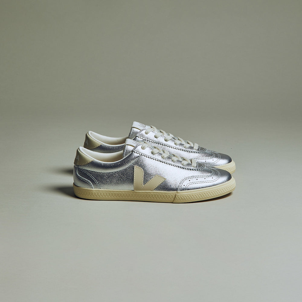 VOLLEY LEATHER SILVER PIERRE | VEJA ONLINE